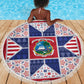 Liberia Christmas Beach Blanket Patchwork Style