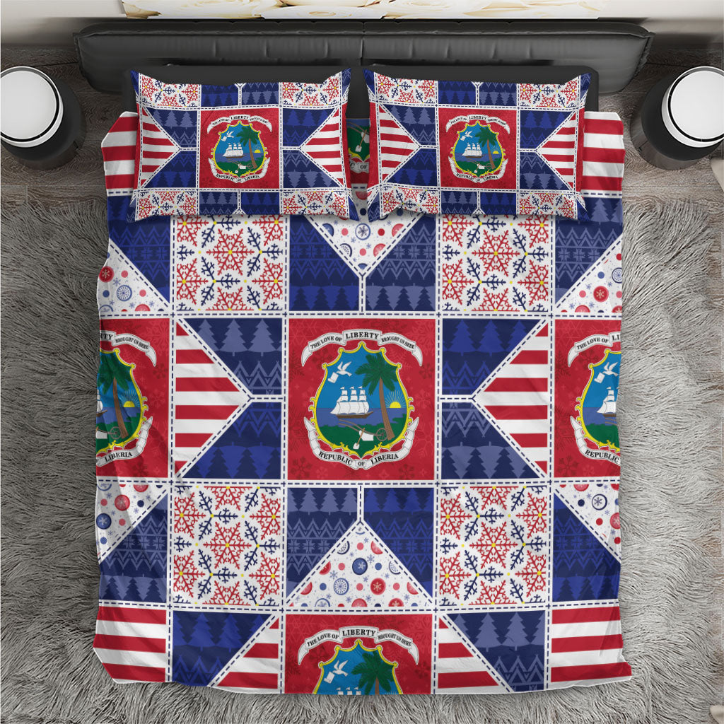 Liberia Christmas Bedding Set Patchwork Style