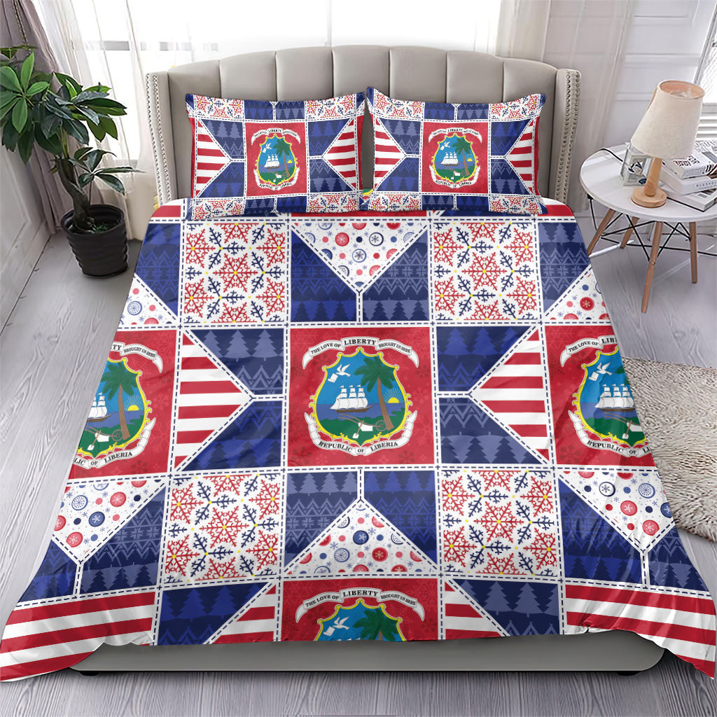 Liberia Christmas Bedding Set Patchwork Style