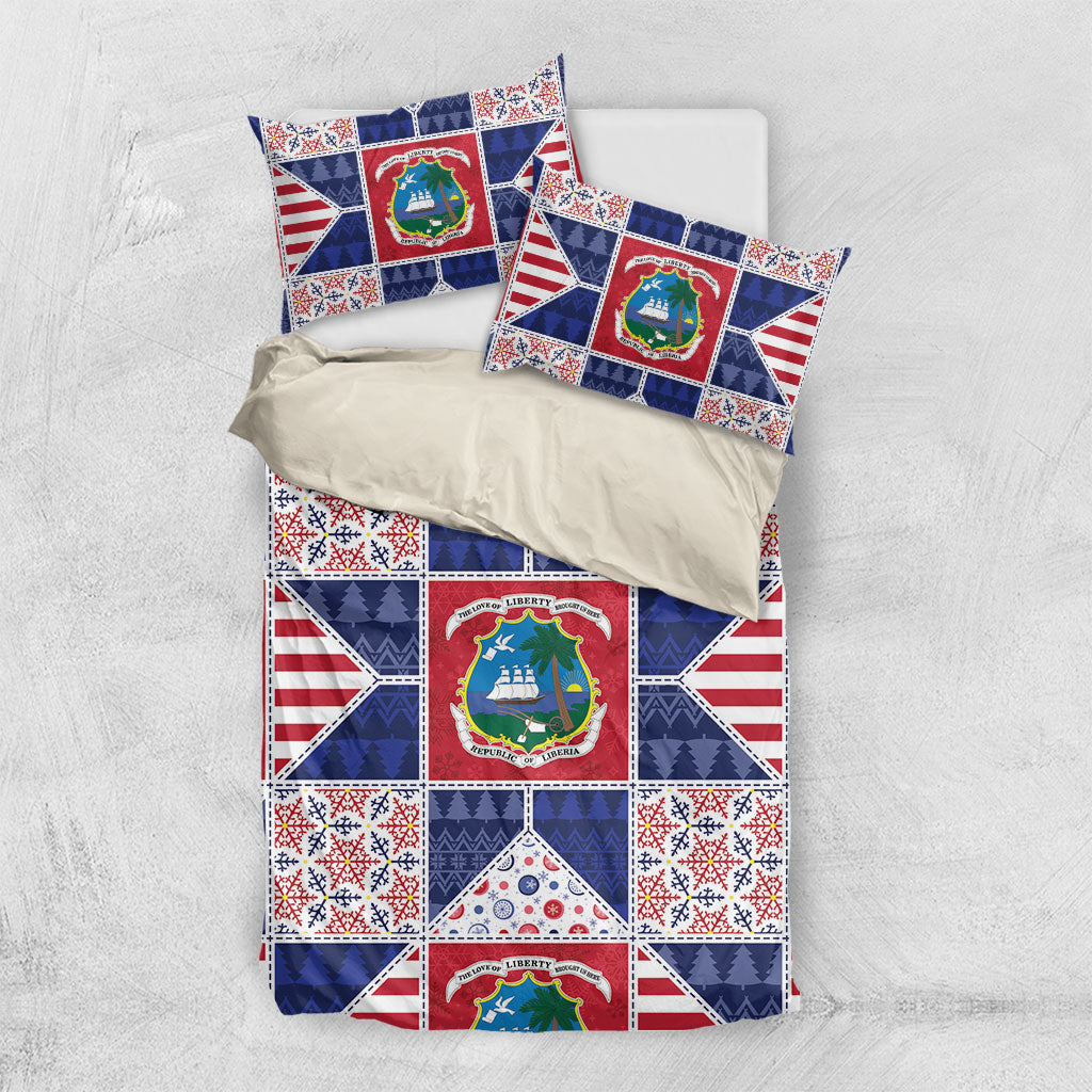 Liberia Christmas Bedding Set Patchwork Style