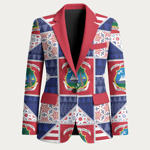 Liberia Christmas Blazer Patchwork Style
