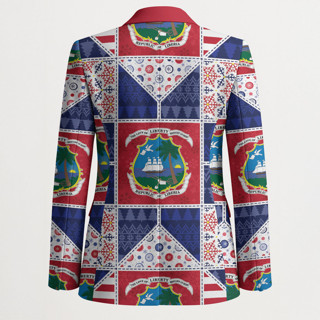 Liberia Christmas Blazer Patchwork Style