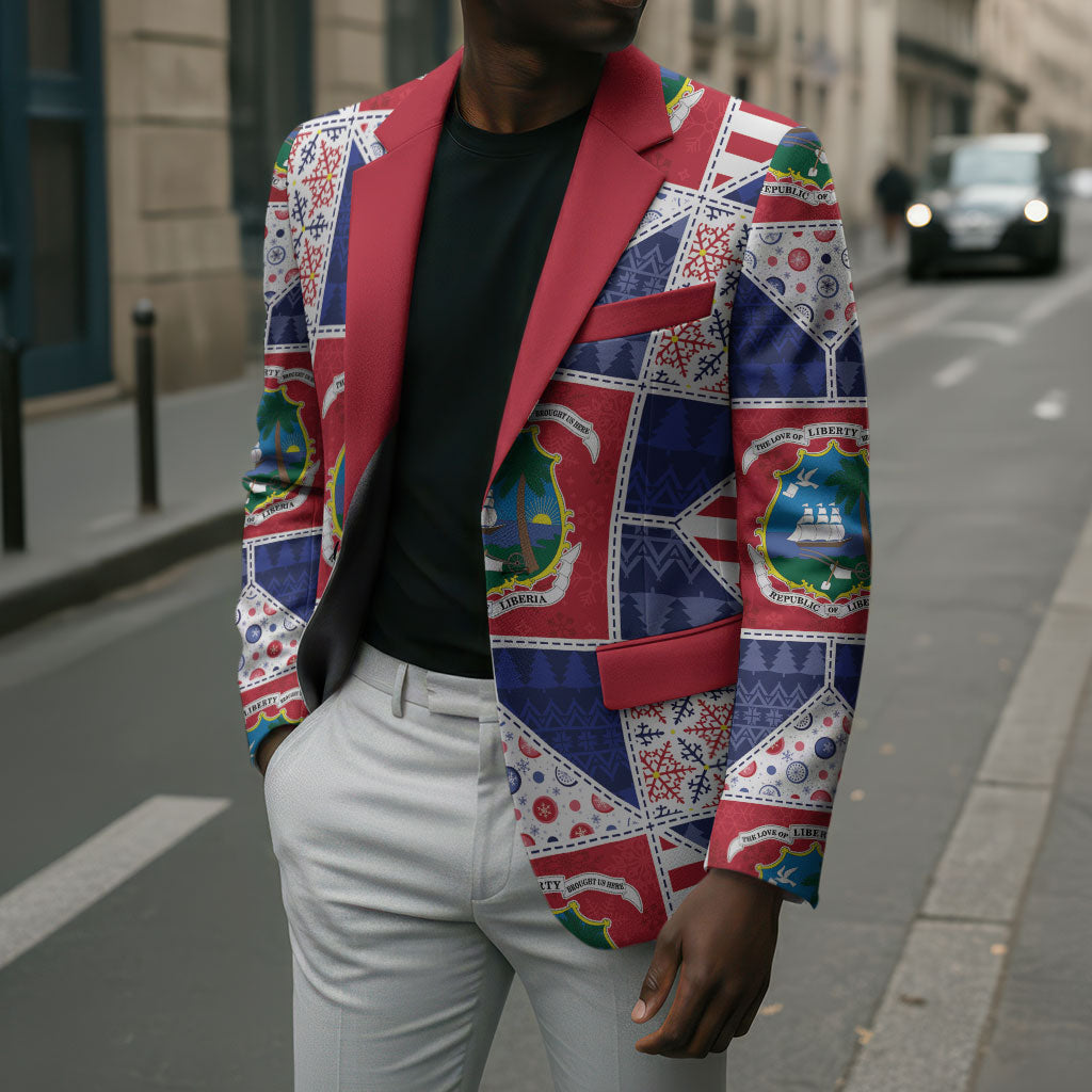 Liberia Christmas Blazer Patchwork Style