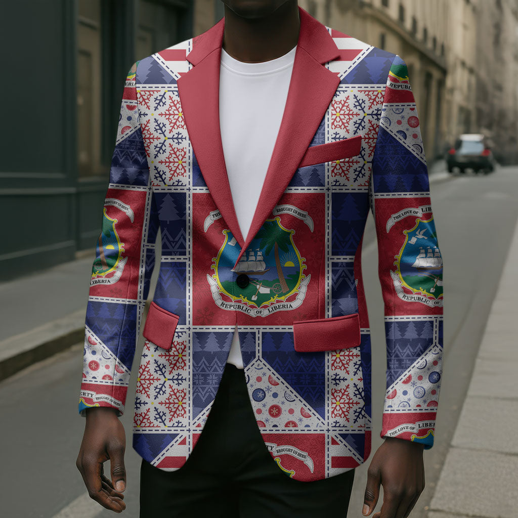 Liberia Christmas Blazer Patchwork Style