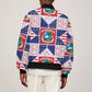 Liberia Christmas Bomber Jacket Patchwork Style