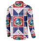 Liberia Christmas Button Sweatshirt Patchwork Style