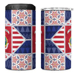 Liberia Christmas 4 in 1 Can Cooler Tumbler Patchwork Style