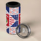 Liberia Christmas 4 in 1 Can Cooler Tumbler Patchwork Style