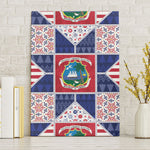 Liberia Christmas Canvas Wall Art Patchwork Style