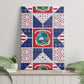 Liberia Christmas Canvas Wall Art Patchwork Style