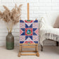Liberia Christmas Canvas Wall Art Patchwork Style