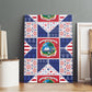 Liberia Christmas Canvas Wall Art Patchwork Style