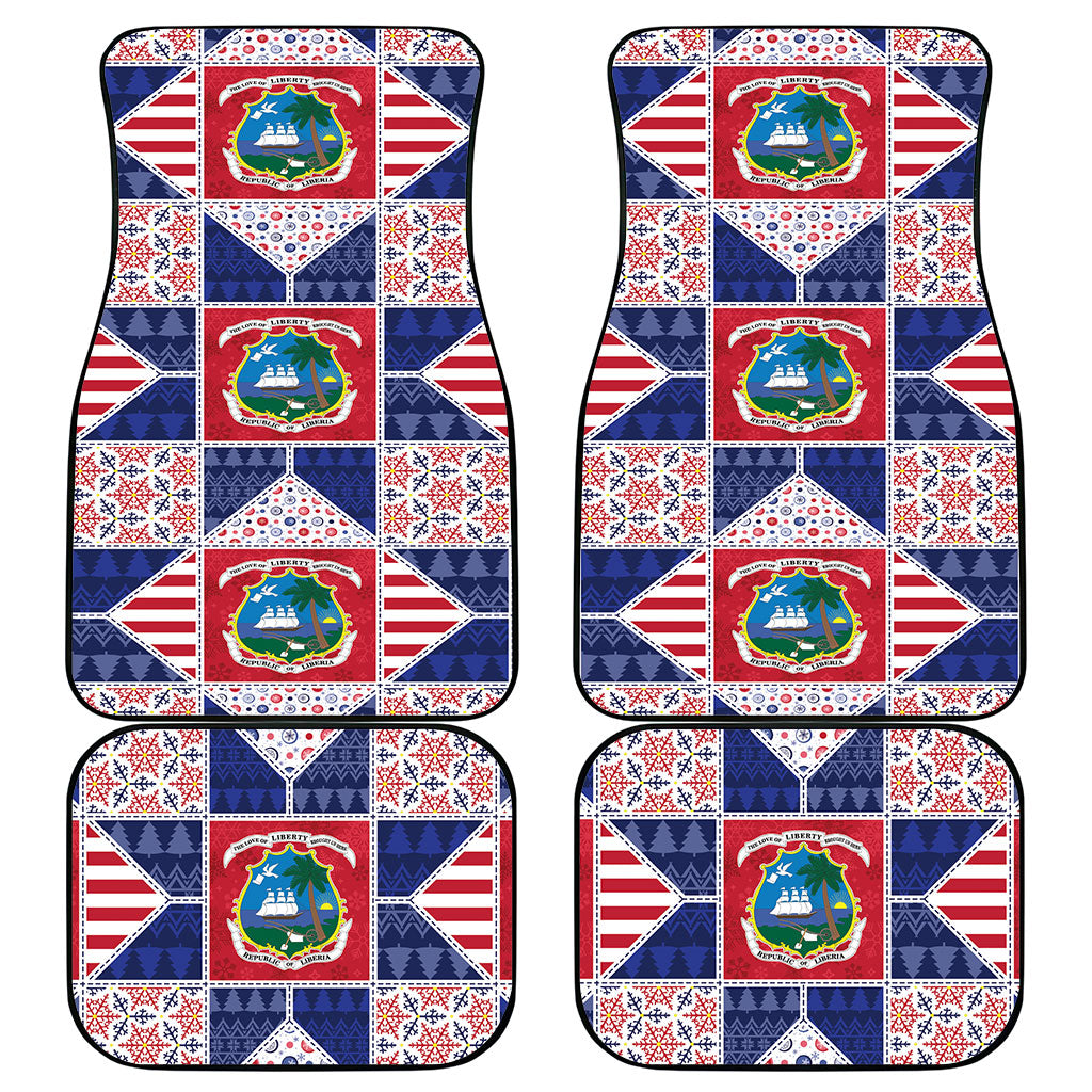 Liberia Christmas Car Mats Patchwork Style