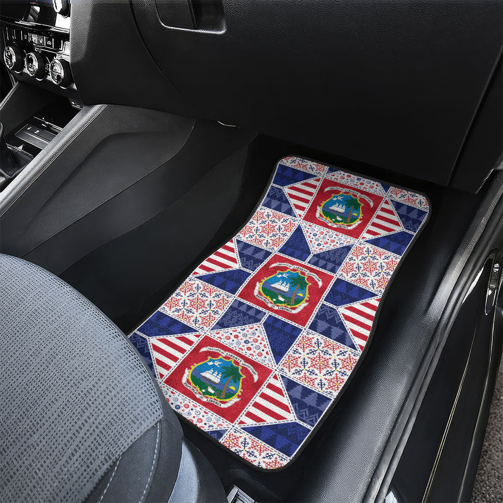 Liberia Christmas Car Mats Patchwork Style
