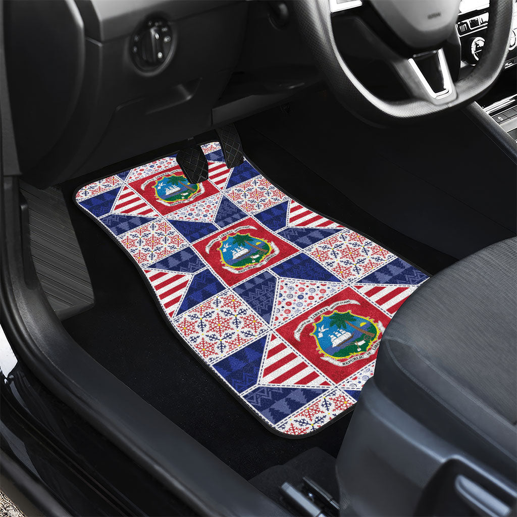 Liberia Christmas Car Mats Patchwork Style