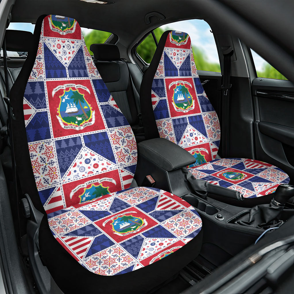 Liberia Christmas Car Seat Cover Patchwork Style
