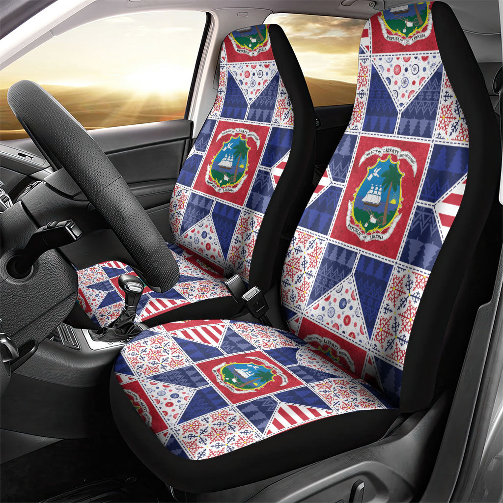 Liberia Christmas Car Seat Cover Patchwork Style