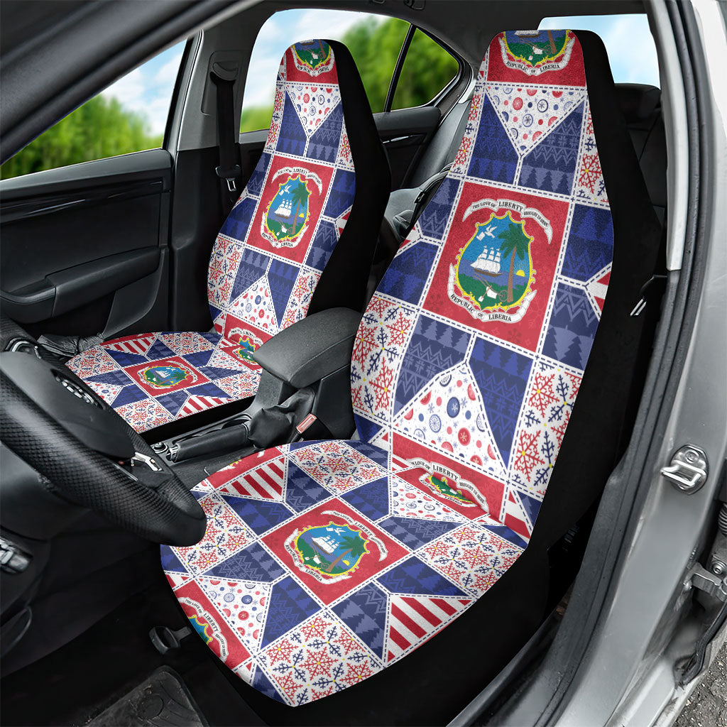 Liberia Christmas Car Seat Cover Patchwork Style