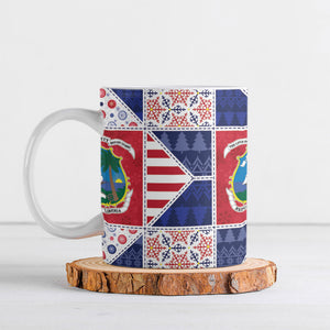 Liberia Christmas Ceramic Mug Patchwork Style
