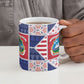 Liberia Christmas Ceramic Mug Patchwork Style