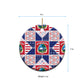 Liberia Christmas Ceramic Ornament Patchwork Style