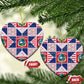 Liberia Christmas Ceramic Ornament Patchwork Style