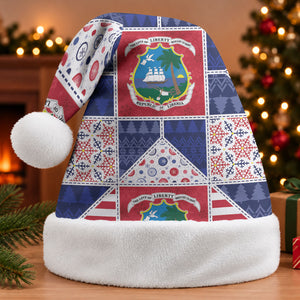 Liberia Christmas Santa Hat Patchwork Style