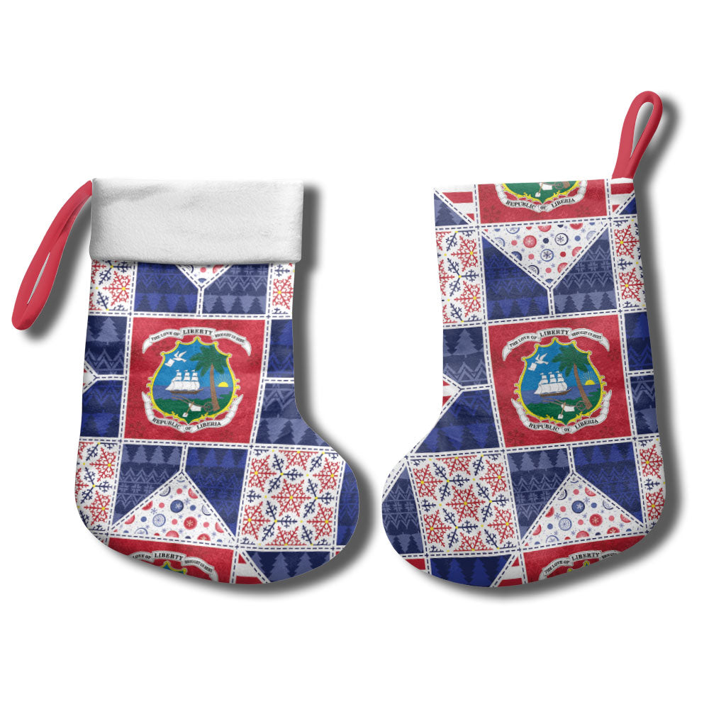 Liberia Christmas Stocking Patchwork Style