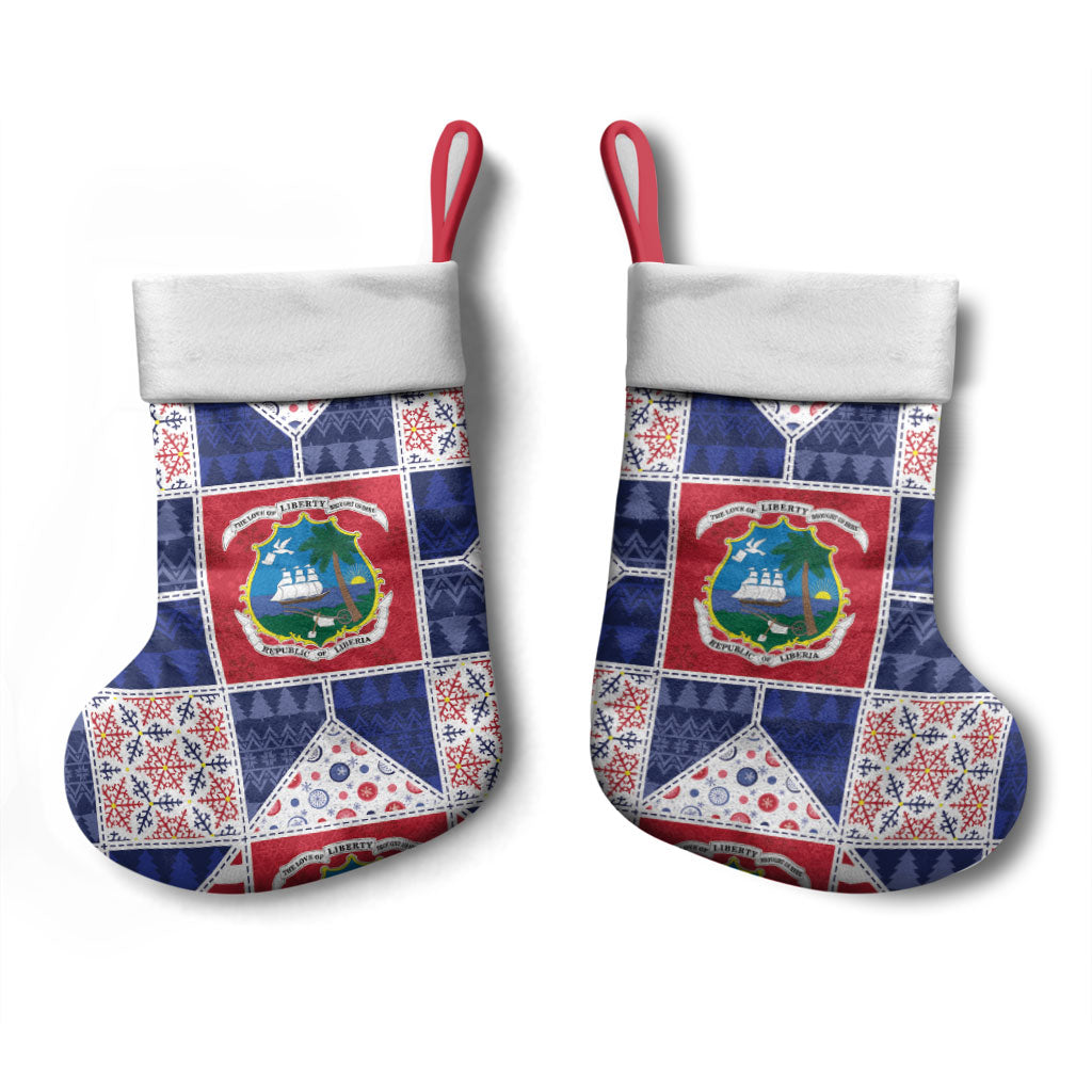 Liberia Christmas Stocking Patchwork Style