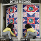 Liberia Christmas Door Cover Patchwork Style