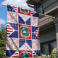 Liberia Christmas Garden Flag Patchwork Style
