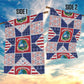 Liberia Christmas Garden Flag Patchwork Style