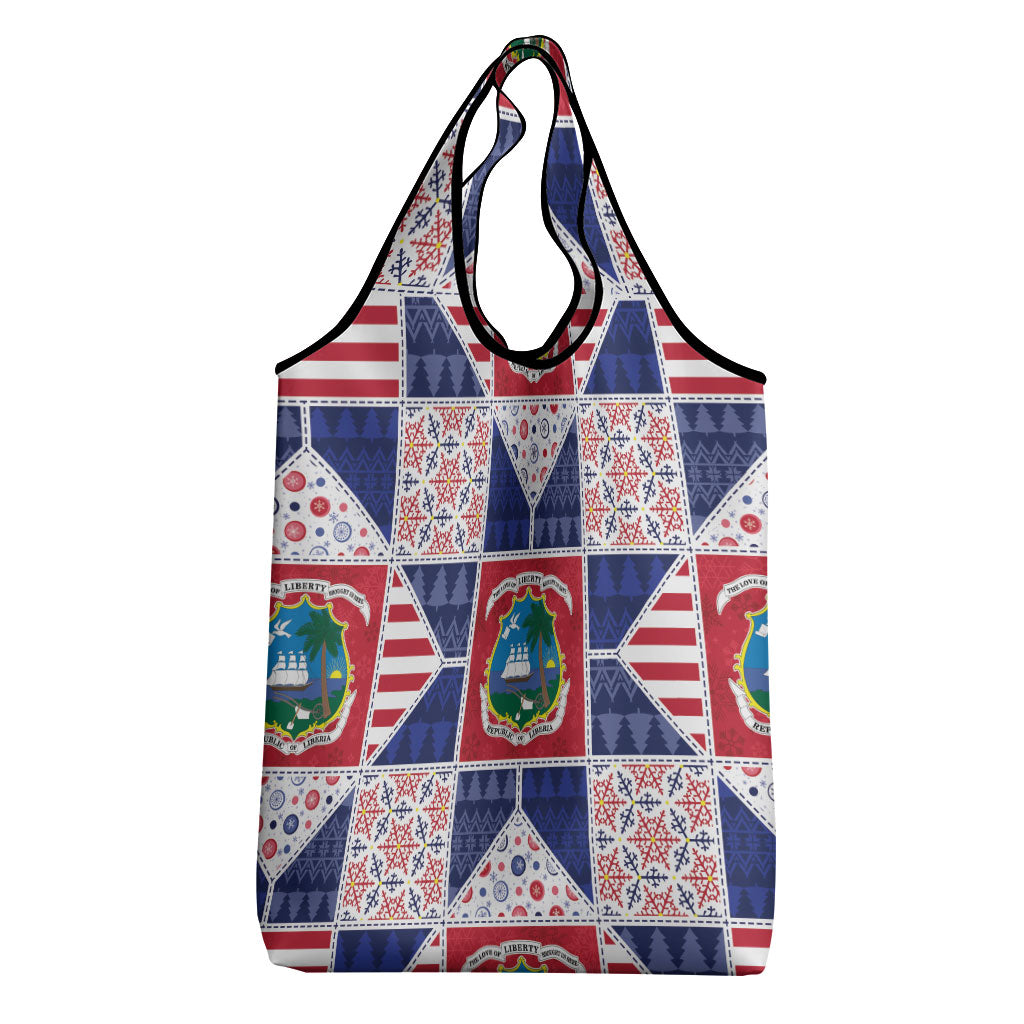 Liberia Christmas Grocery Bag Patchwork Style