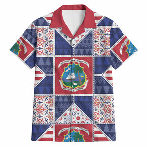 Liberia Christmas Hawaiian Shirt Patchwork Style