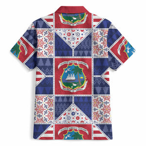 Liberia Christmas Hawaiian Shirt Patchwork Style