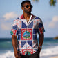 Liberia Christmas Hawaiian Shirt Patchwork Style