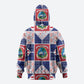Liberia Christmas Hoodie Patchwork Style