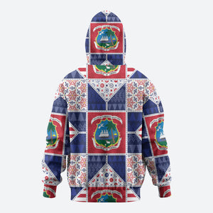 Liberia Christmas Hoodie Patchwork Style