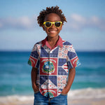 Liberia Christmas Kid Hawaiian Shirt Patchwork Style