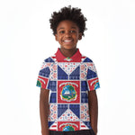 Liberia Christmas Kid Polo Shirt Patchwork Style