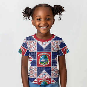Liberia Christmas Kid T shirt Patchwork Style