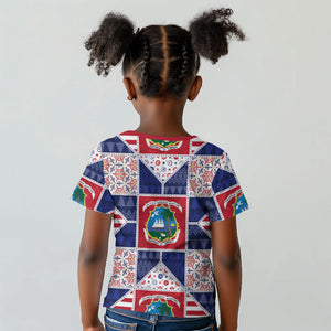 Liberia Christmas Kid T shirt Patchwork Style