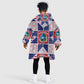 Liberia Christmas Kid Wearable Blanket Hoodie Patchwork Style