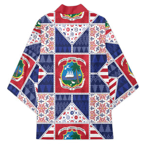 Liberia Christmas Kimono Patchwork Style