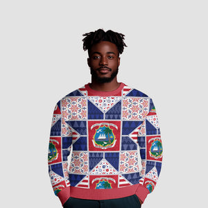 Liberia Christmas Ugly Christmas Sweater Patchwork Style