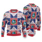 Liberia Christmas Ugly Christmas Sweater Patchwork Style