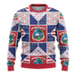 Liberia Christmas Ugly Christmas Sweater Patchwork Style
