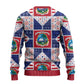 Liberia Christmas Ugly Christmas Sweater Patchwork Style