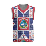 Liberia Christmas Knitted V-Neck Vest Patchwork Style