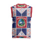 Liberia Christmas Knitted V-Neck Vest Patchwork Style